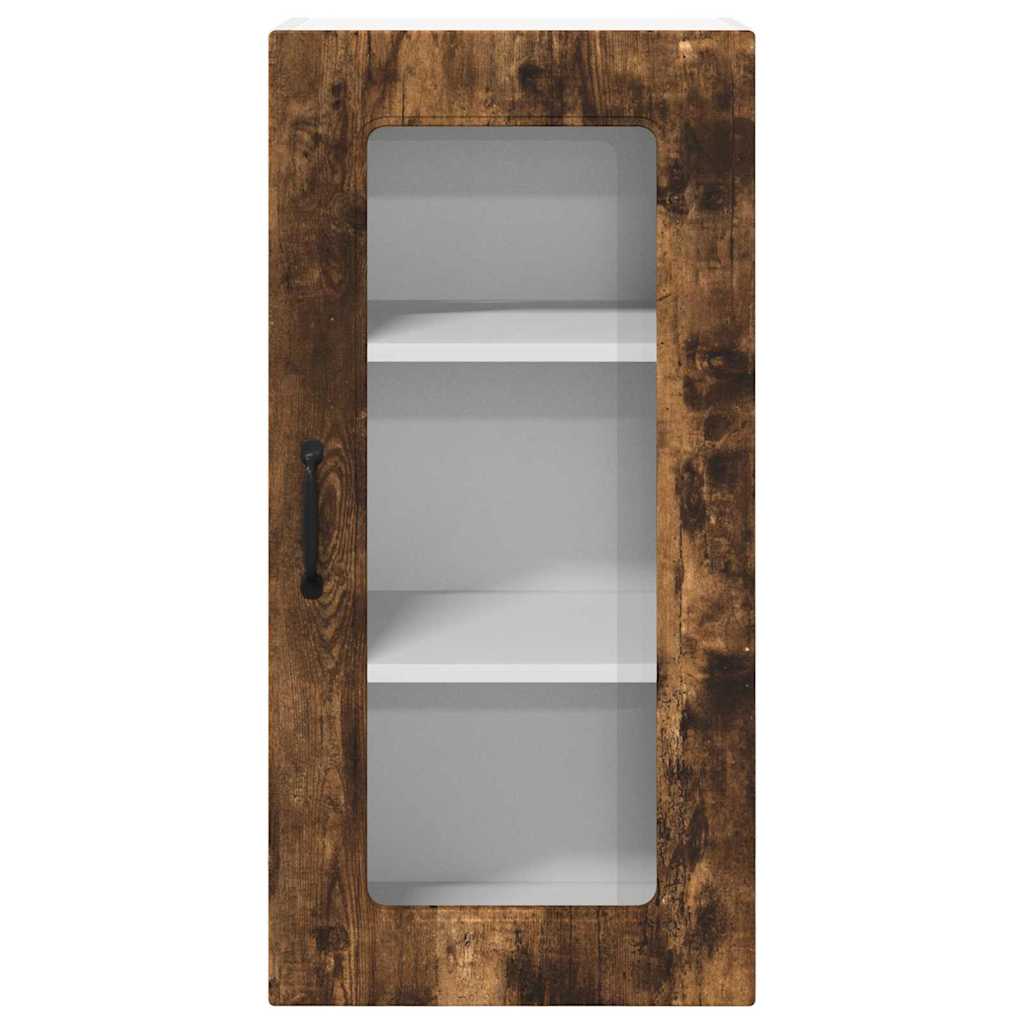 Küchenhängeschrank 2 pcs Geräucherte Eiche 40 x 31 x 80 cm