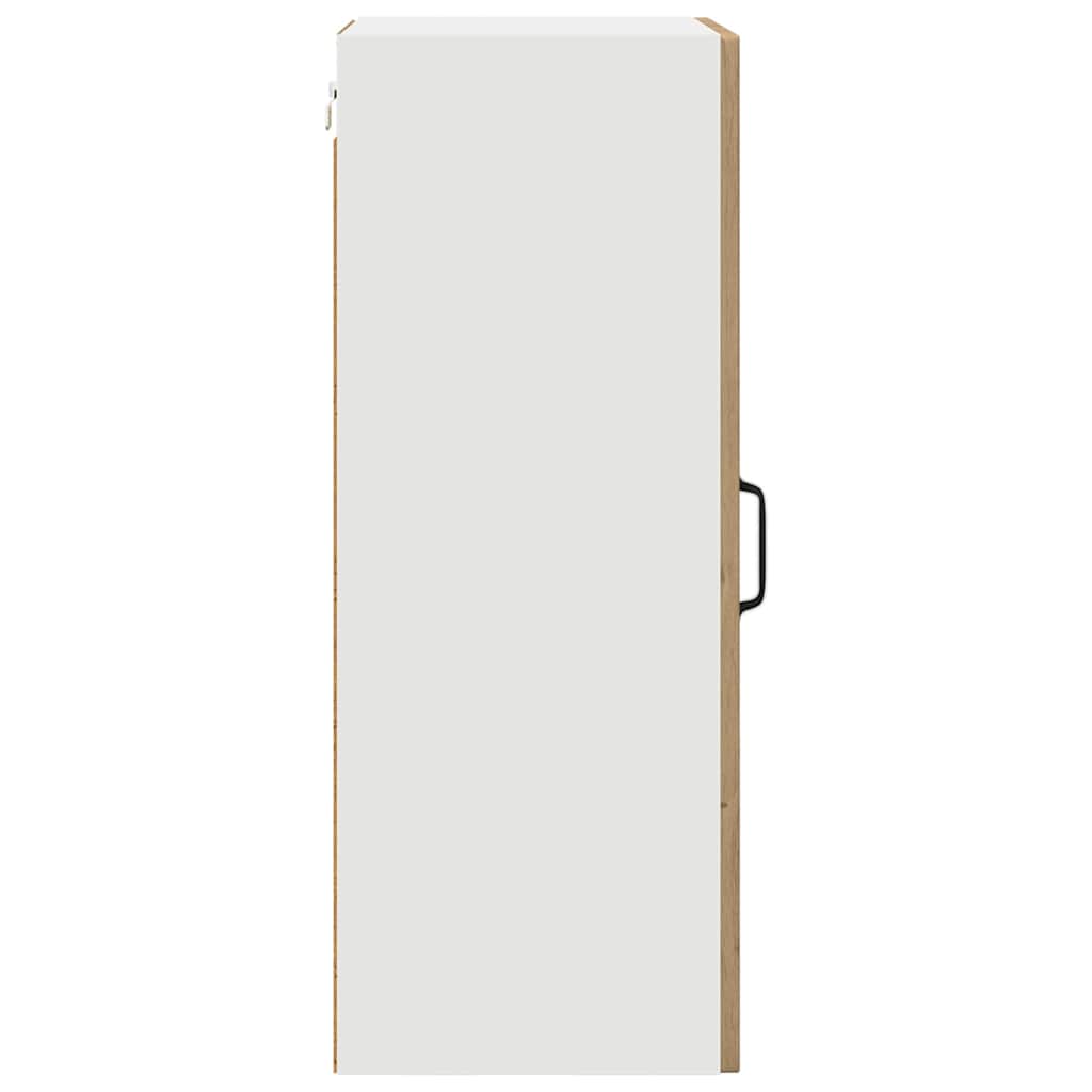 Küchenhängeschrank mit Tür 2 pcs Artisan-Eiche 40 x 31 x 80 cm