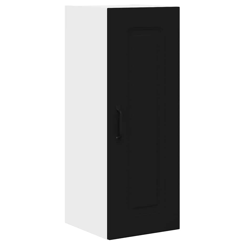 Küchenhängeschrank 2 pcs Schwarz 30 x 31 x 80 cm Holzwerkstoff