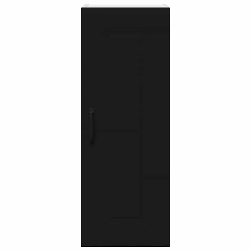 Küchenhängeschrank 2 pcs Schwarz 30 x 31 x 80 cm Holzwerkstoff