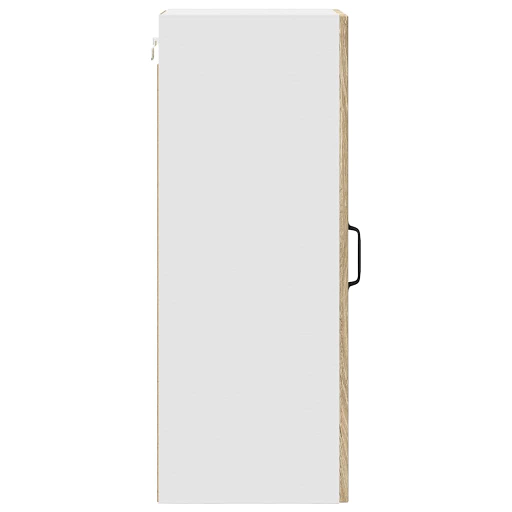 Küchenhängeschrank mit Regal 2 pcs Sonoma-Eiche 30 x 31 x 80 cm