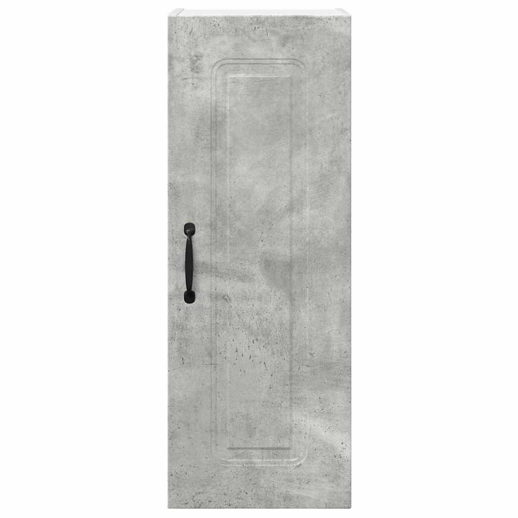Küchenhängeschrank mit Regal 2 pcs Beton Grau 30 x 31 x 80 cm