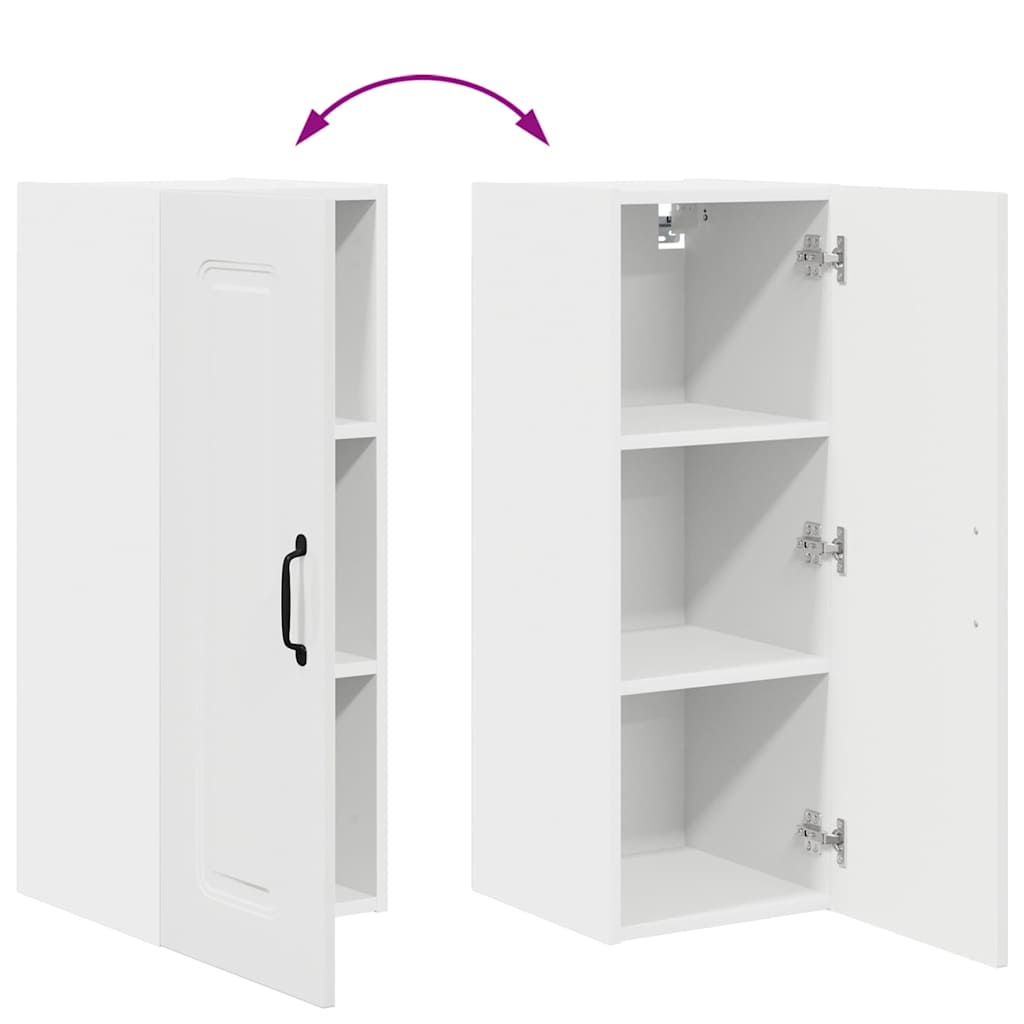 Küchenhängeschrank Hochglanz Weiß 30 x 31 x 80 cm Holzwerkstoff