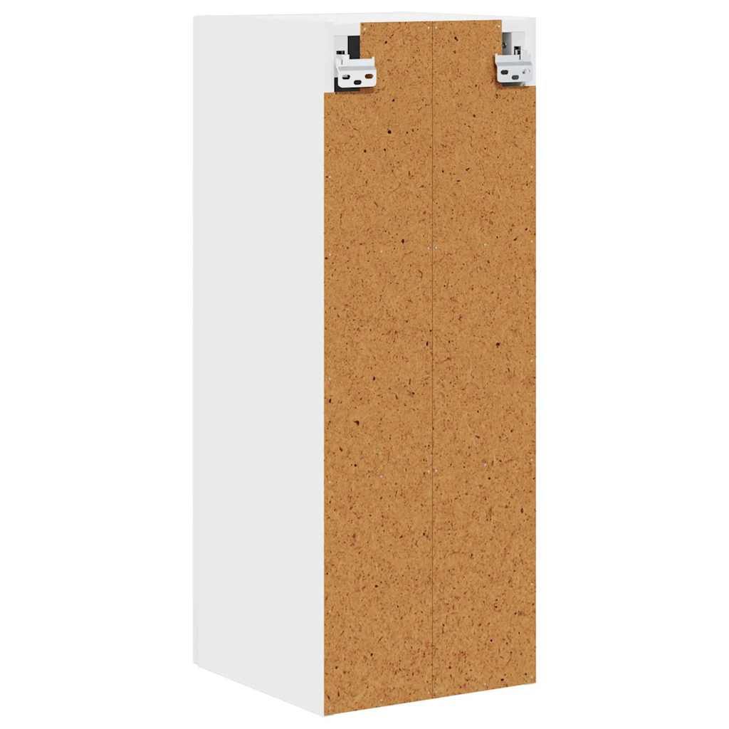 Küchenhängeschrank mit Tür 2 pcs Hochglanz Weiß 30 x 31 x 80 cm