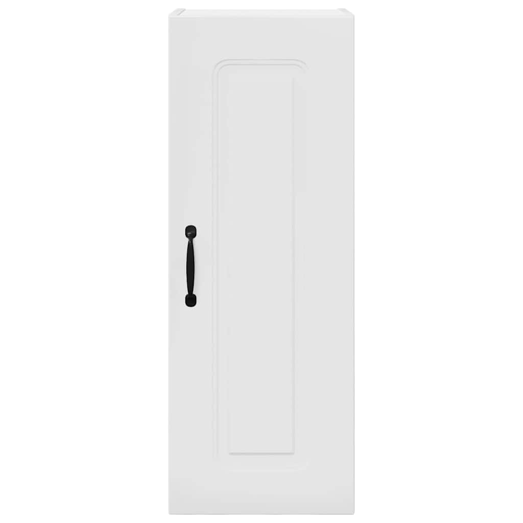 Küchenhängeschrank mit Tür 2 pcs Hochglanz Weiß 30 x 31 x 80 cm