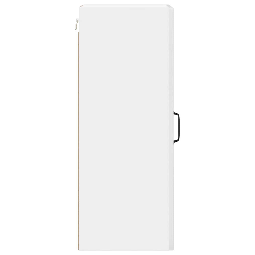 Küchenhängeschrank mit Tür 2 pcs Hochglanz Weiß 30 x 31 x 80 cm