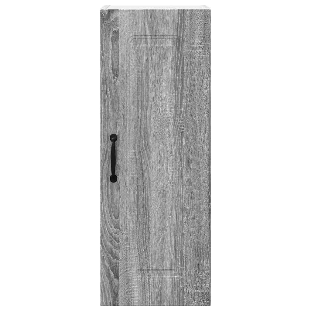 Küchenhängeschrank mit Tür 2 pcs Graues Sonoma 30 x 31 x 80 cm