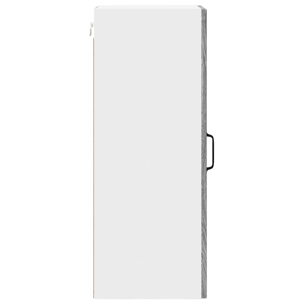 Küchenhängeschrank mit Tür 2 pcs Graues Sonoma 30 x 31 x 80 cm