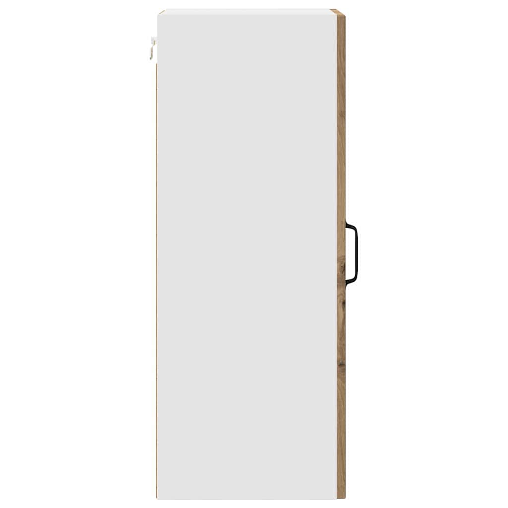 Küchenhängeschrank mit Tür 2 pcs Artisan-Eiche 30 x 31 x 80 cm