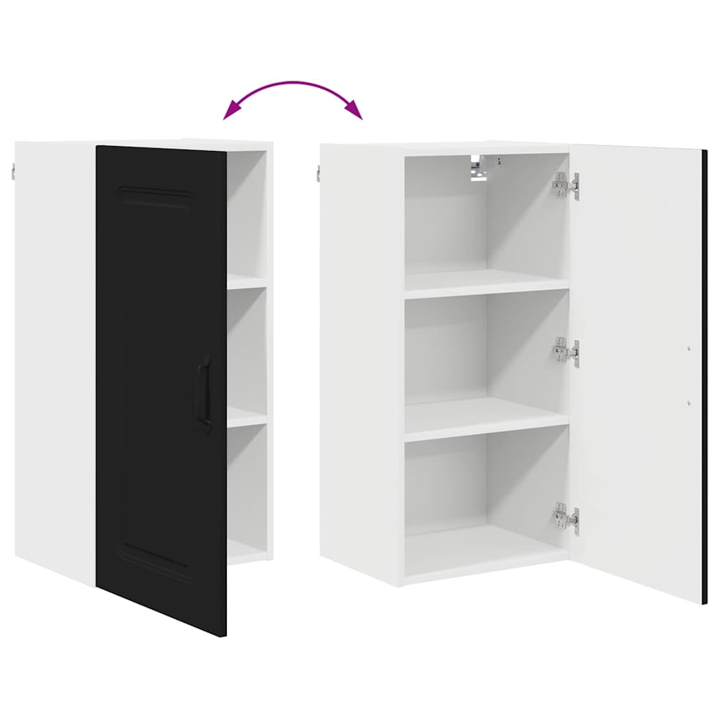 Küchenhängeschrank Schwarz 40 x 31 x 80 cm Holzwerkstoff