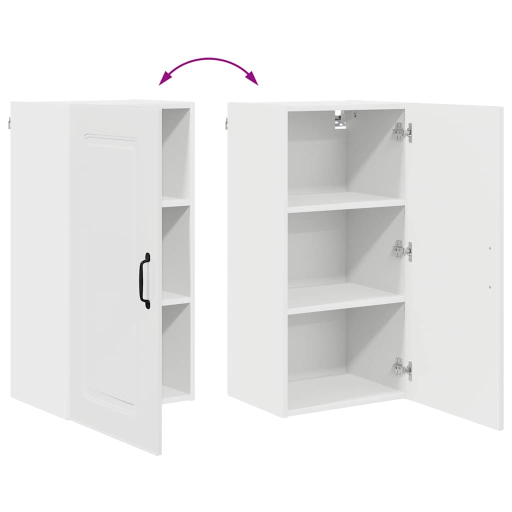 Küchenhängeschrank Hochglanz Weiß 40 x 31 x 80 cm Holzwerkstoff