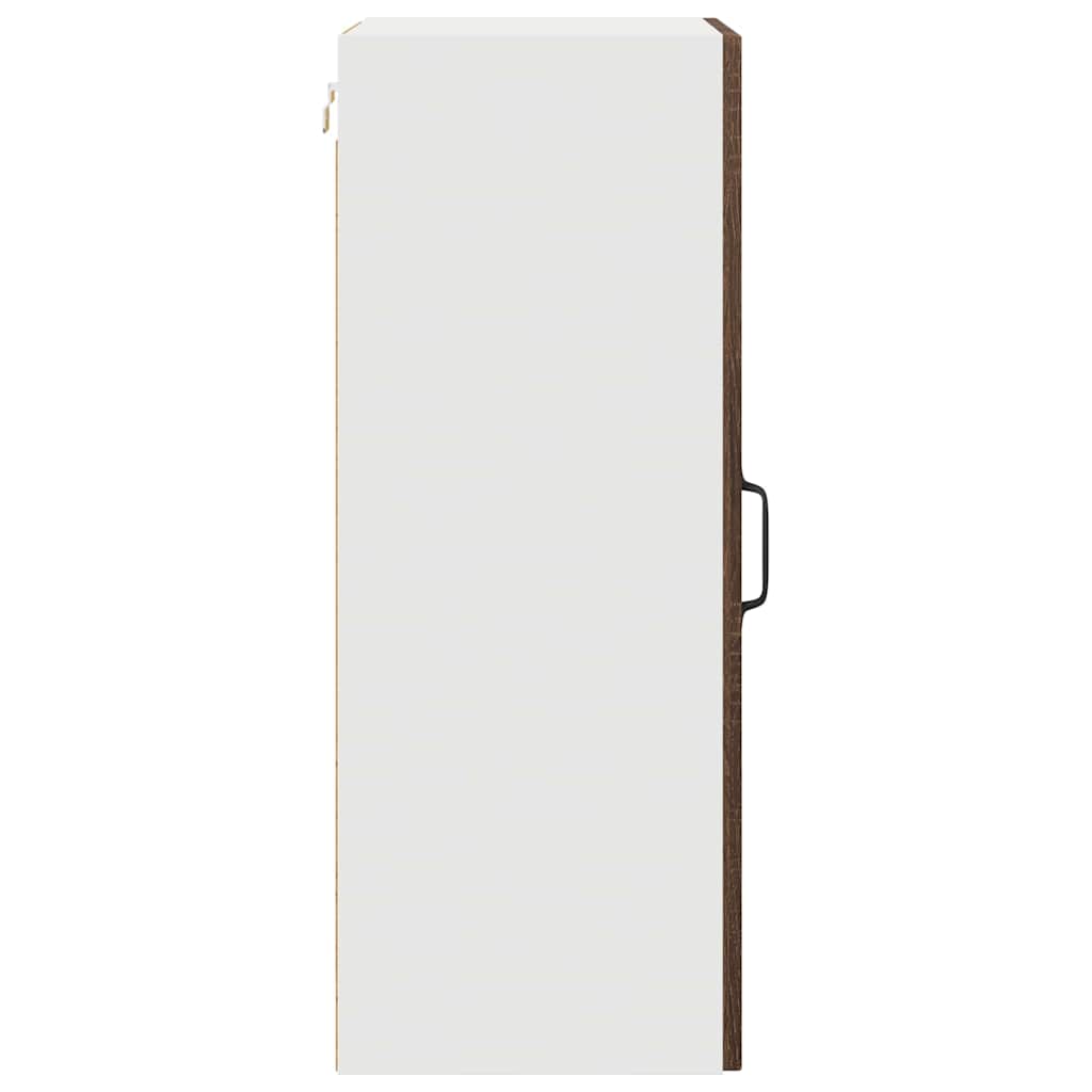 Küchenhängeschrank mit Regal Braun Eichen-Optik 40 x 31 x 80 cm