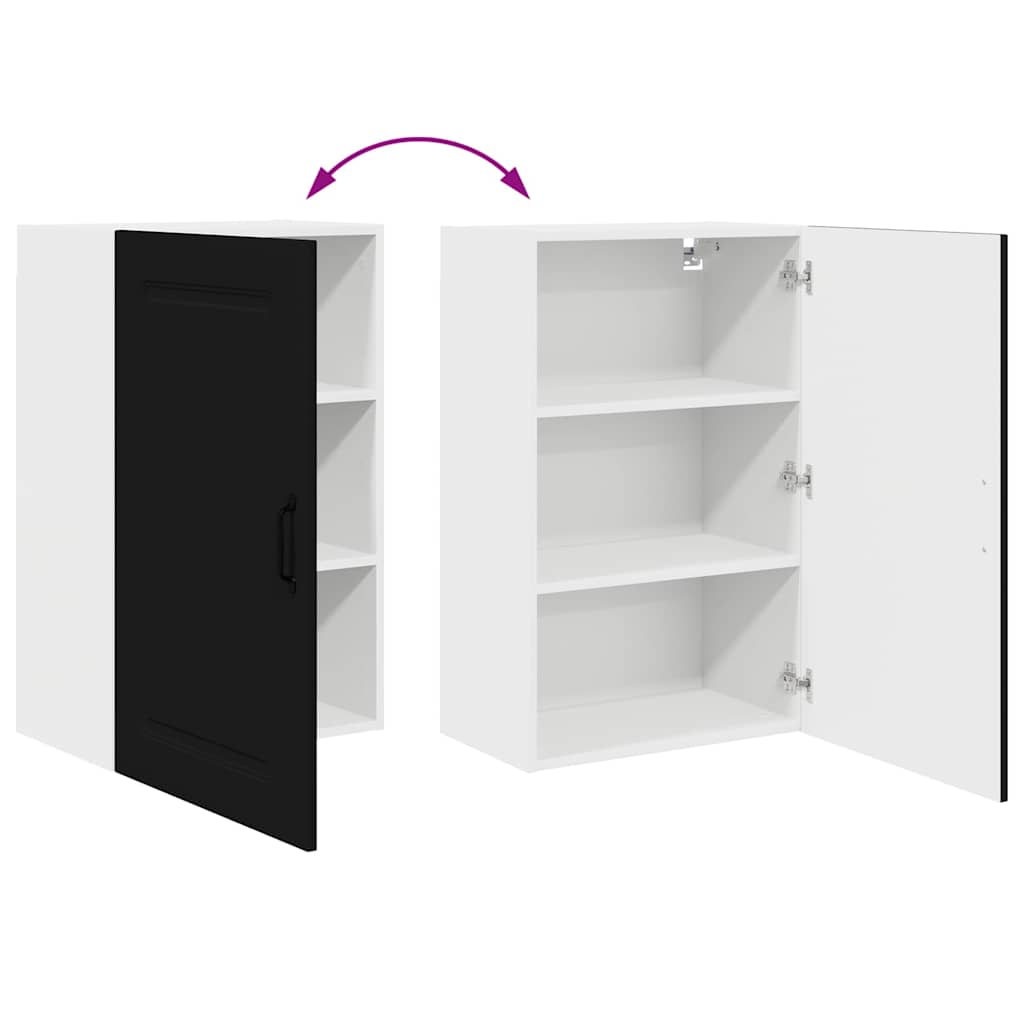 Küchenhängeschrank Schwarz 50 x 31 x 80 cm Holzwerkstoff