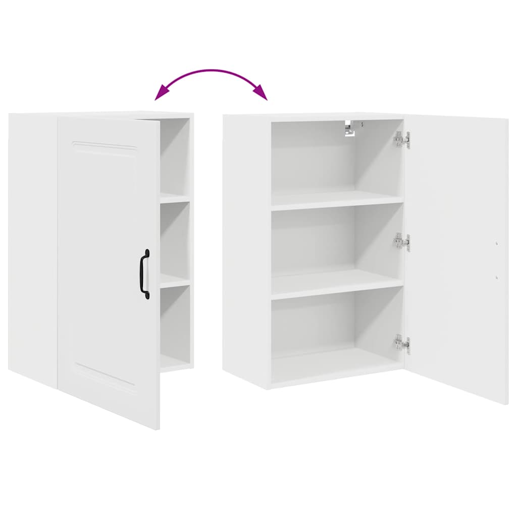 Küchenhängeschrank Hochglanz Weiß 50 x 31 x 80 cm Holzwerkstoff