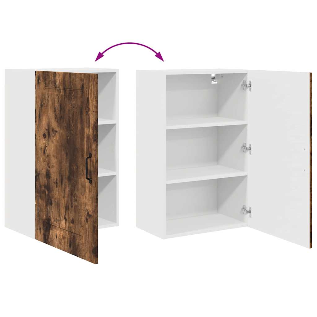 Küchenhängeschrank mit Regal Geräucherte Eiche 50 x 31 x 80 cm