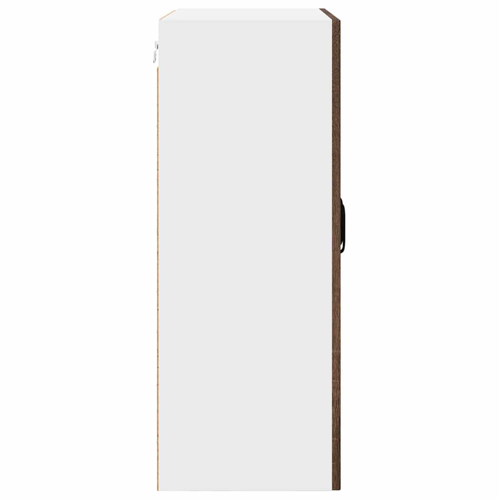 Küchenhängeschrank mit Regal Braun Eichen-Optik 60 x 31 x 80 cm