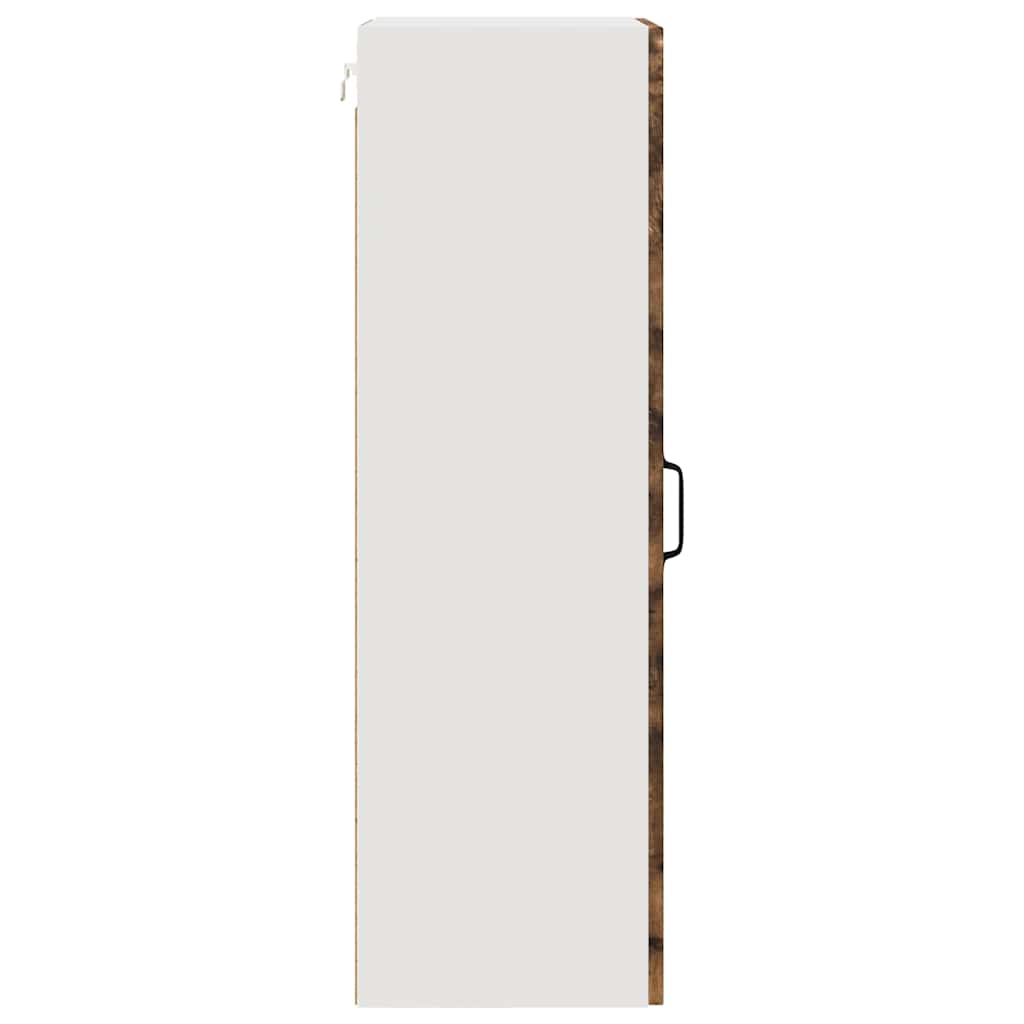 Küchenhängeschrank mit Regal Geräucherte Eiche 40 x 31 x 100 cm