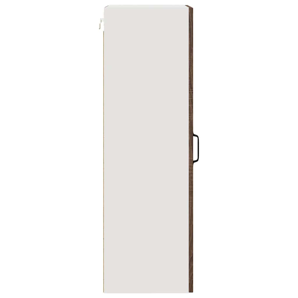 Küchenhängeschrank mit Tür Braun Eichen-Optik 40 x 31 x 100 cm