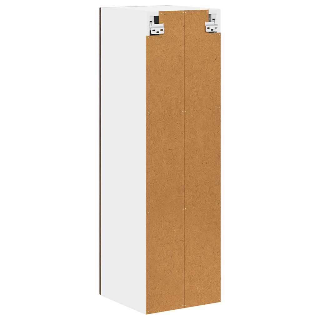 Küchenhängeschrank mit Tür Braun Eichen-Optik 30 x 31 x 100 cm