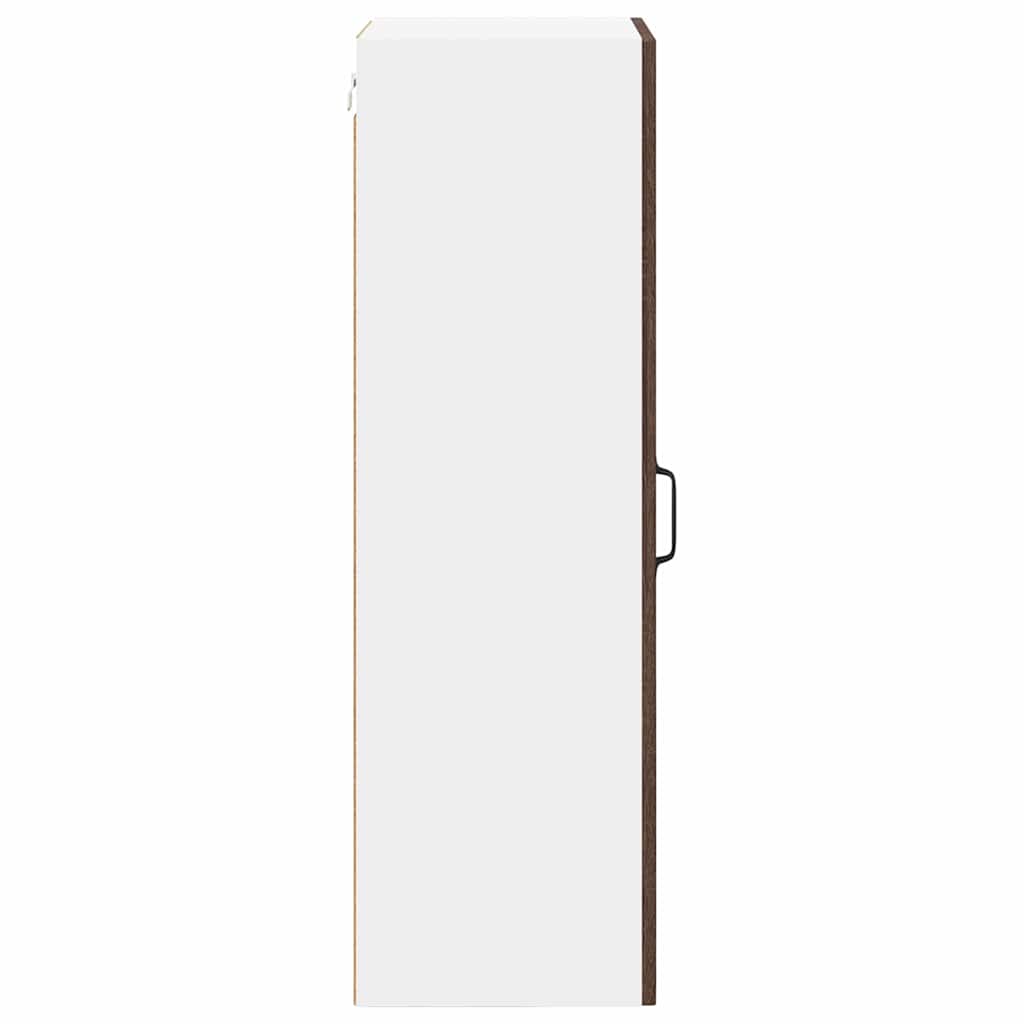 Küchenhängeschrank mit Tür Braun Eichen-Optik 40 x 31 x 100 cm