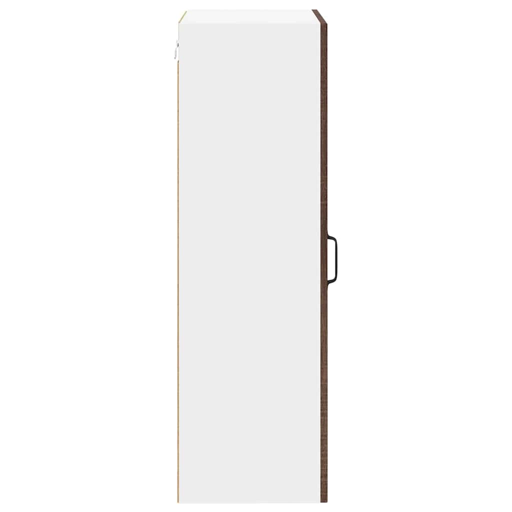 Küchenhängeschrank mit Tür Braun Eichen-Optik 50 x 31 x 100 cm