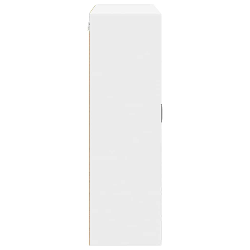 Küchenhängeschrank mit Tür Weiß 80 x 31 x 100 cm Holzwerkstoff