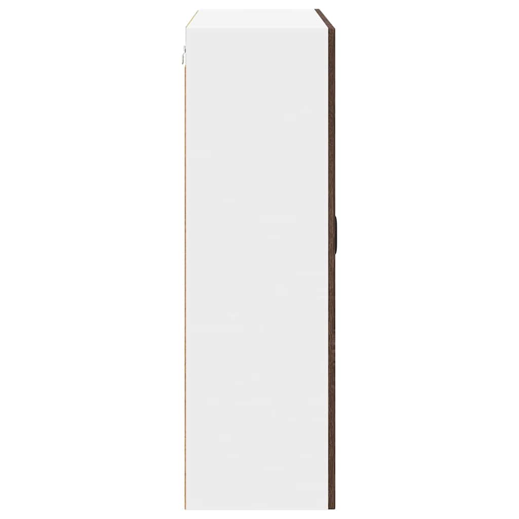 Küchenhängeschrank mit Tür Braun Eichen-Optik 80 x 31 x 100 cm