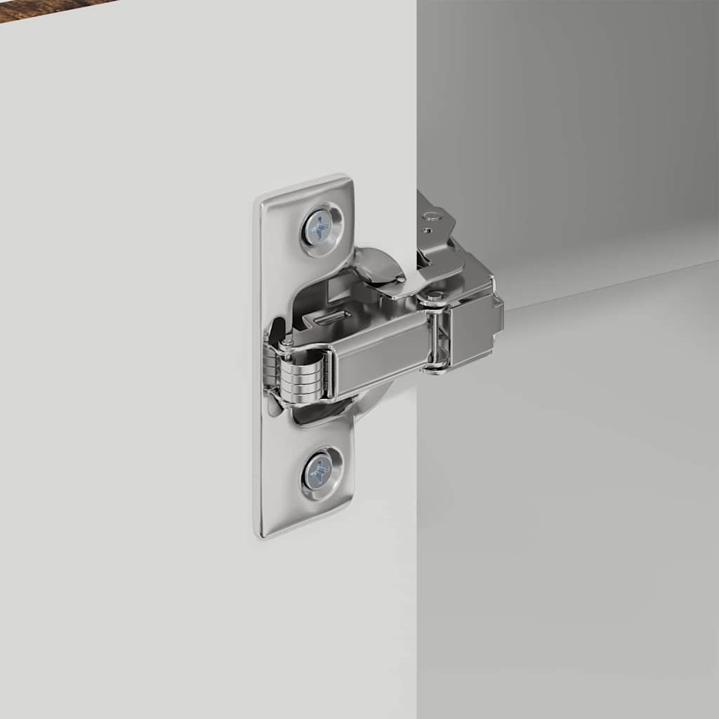 Küchenhängeschrank mit Regal Geräucherte Eiche 57 x 57 x 100 cm