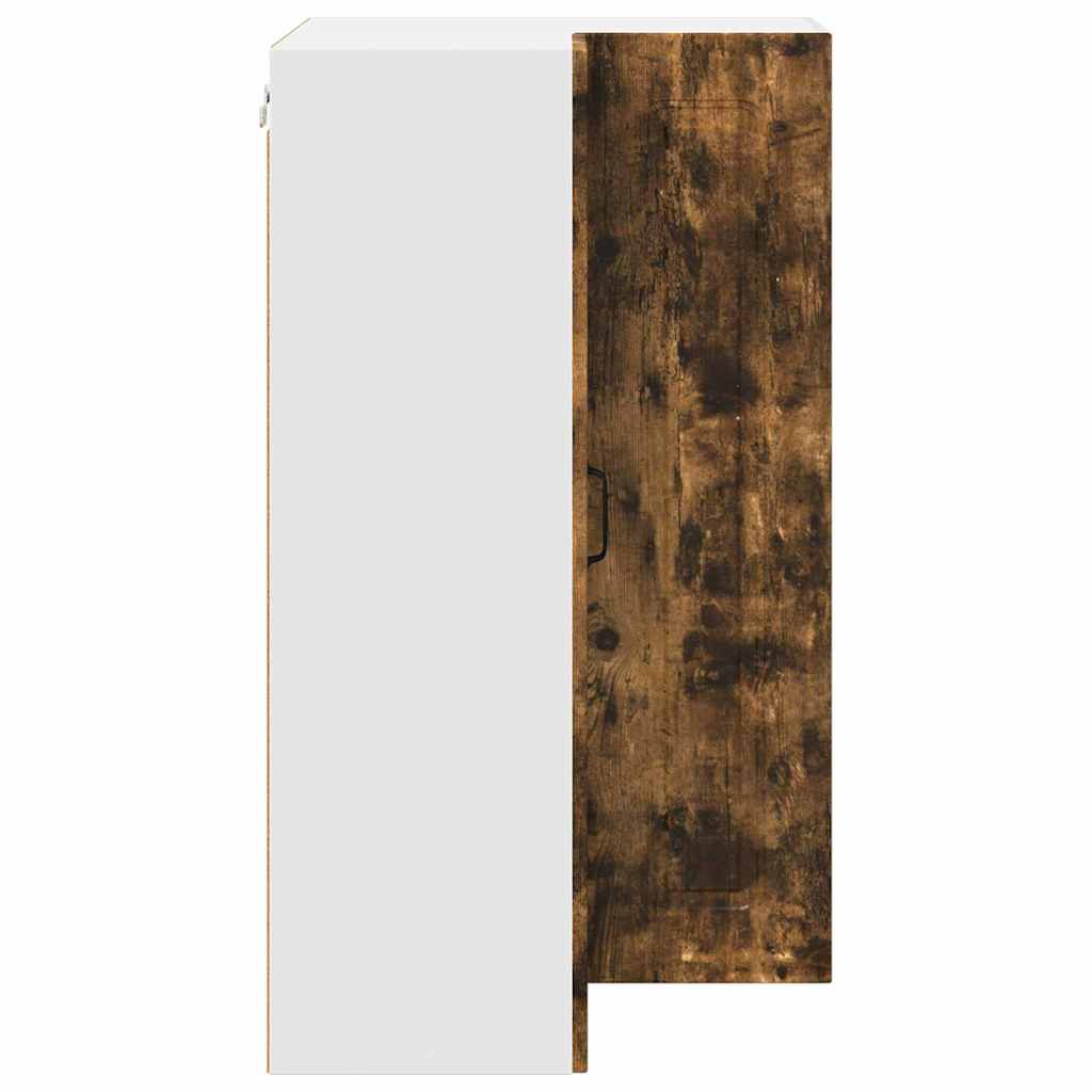 Küchenhängeschrank mit Regal Geräucherte Eiche 57 x 57 x 100 cm