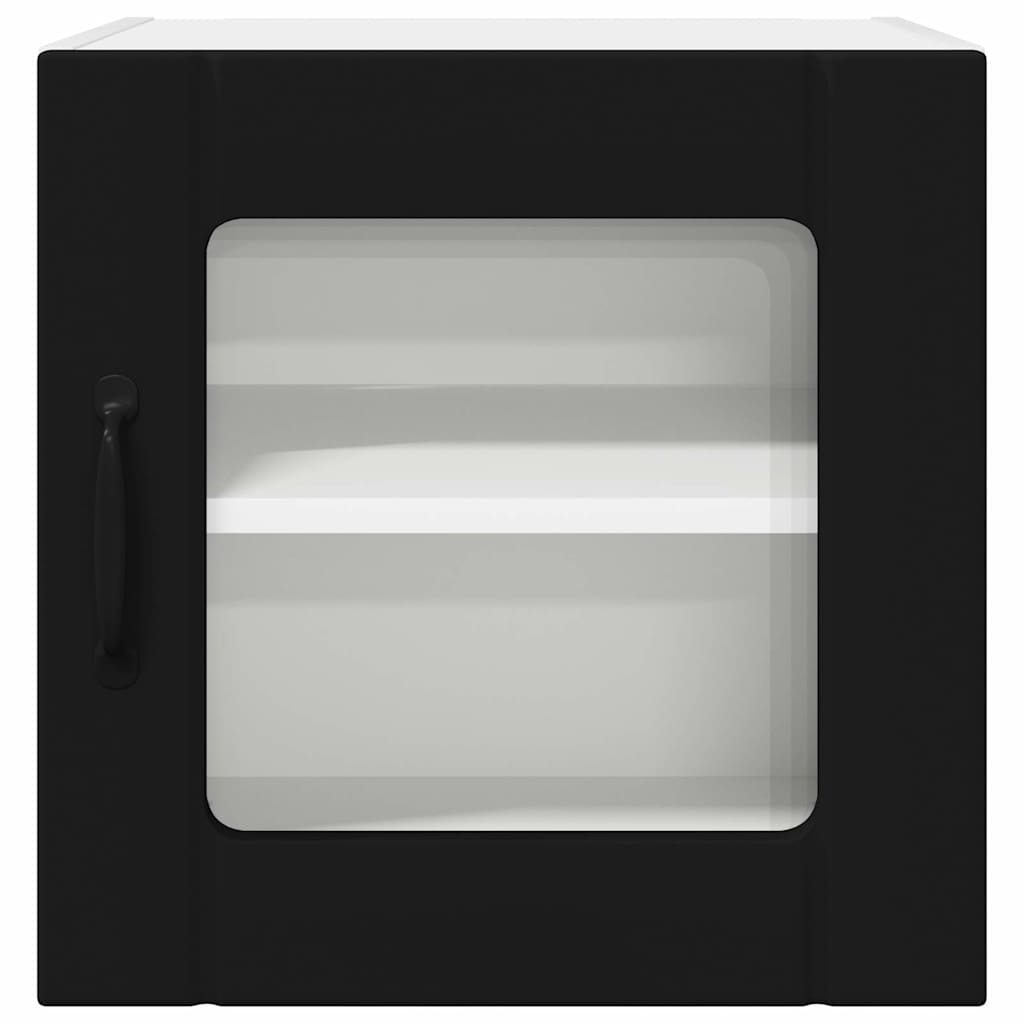 Küchenhängeschrank 2 pcs Schwarz 40 x 31 x 40 cm Holzwerkstoff