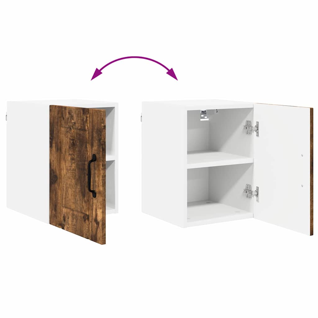 Küchenhängeschrank mit Regal Geräucherte Eiche 30 x 31 x 40 cm