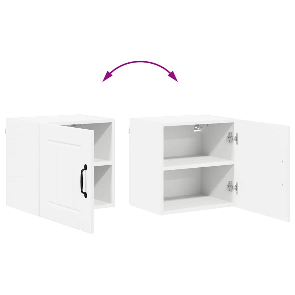 Küchenhängeschrank mit Regal Weiß 40 x 31 x 40 cm Holzwerkstoff