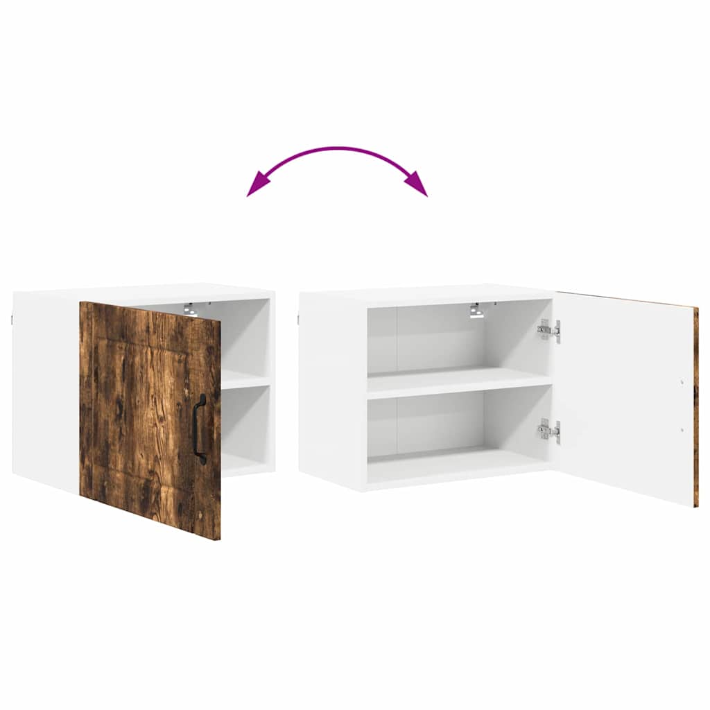 Küchenhängeschrank mit Regal Geräucherte Eiche 50 x 31 x 40 cm