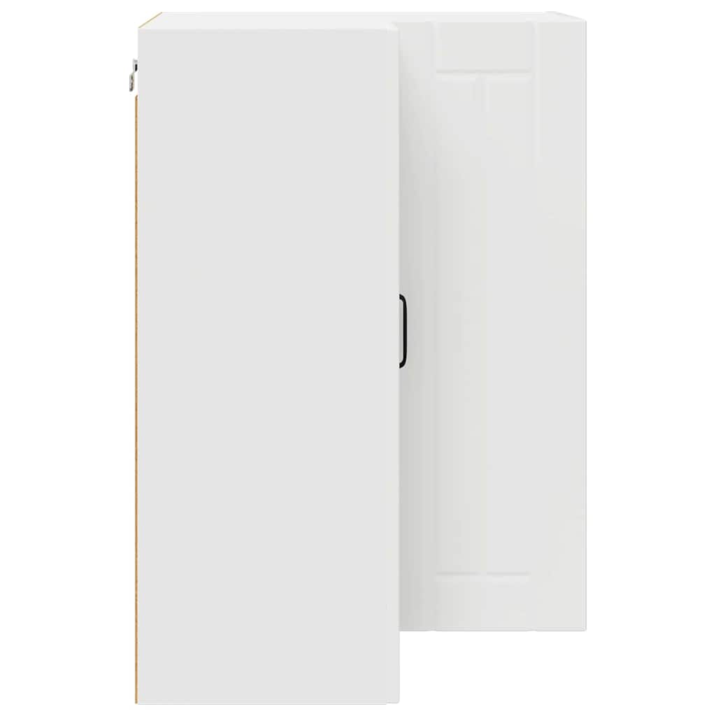 Küchenhängeschrank mit Regal Weiß 57 x 57 x 80 cm Holzwerkstoff