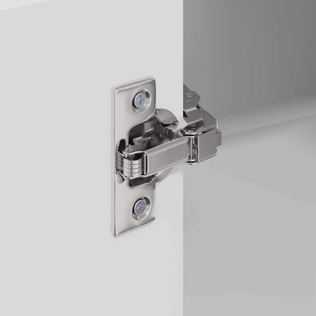 Küchenhängeschrank Hochglanz Weiß 57 x 57 x 80 cm Holzwerkstoff