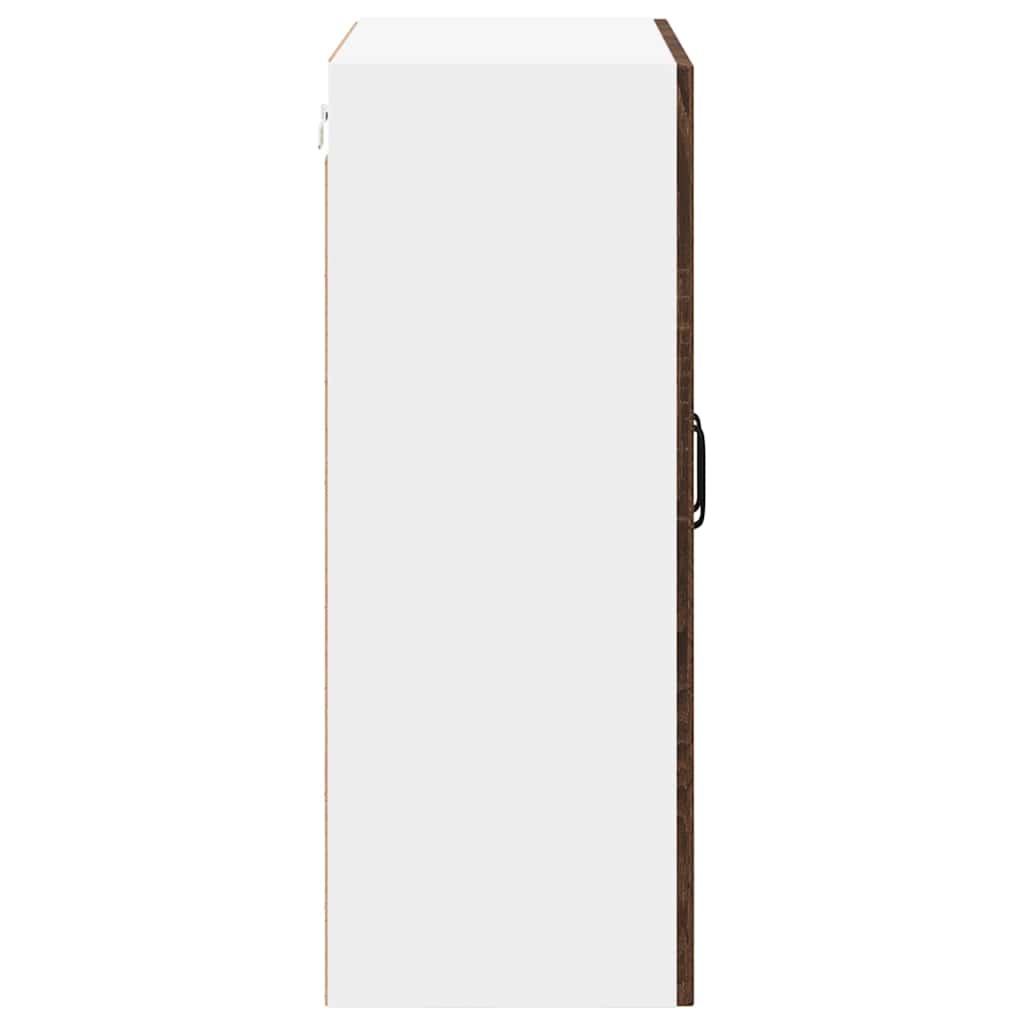 Küchenhängeschrank mit Regal Braun Eichen-Optik 60 x 31 x 80 cm