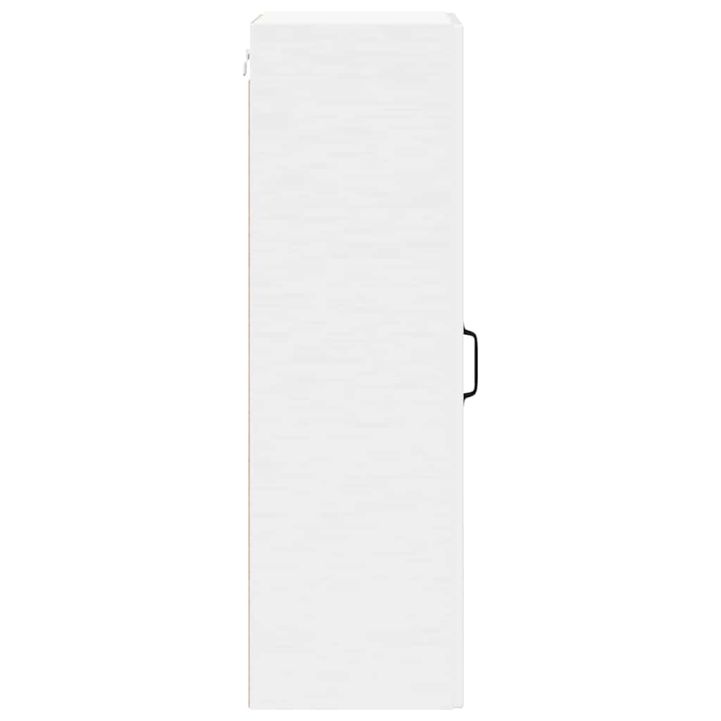 Küchenhängeschrank mit Regal Hochglanz Weiß 40 x 31 x 100 cm