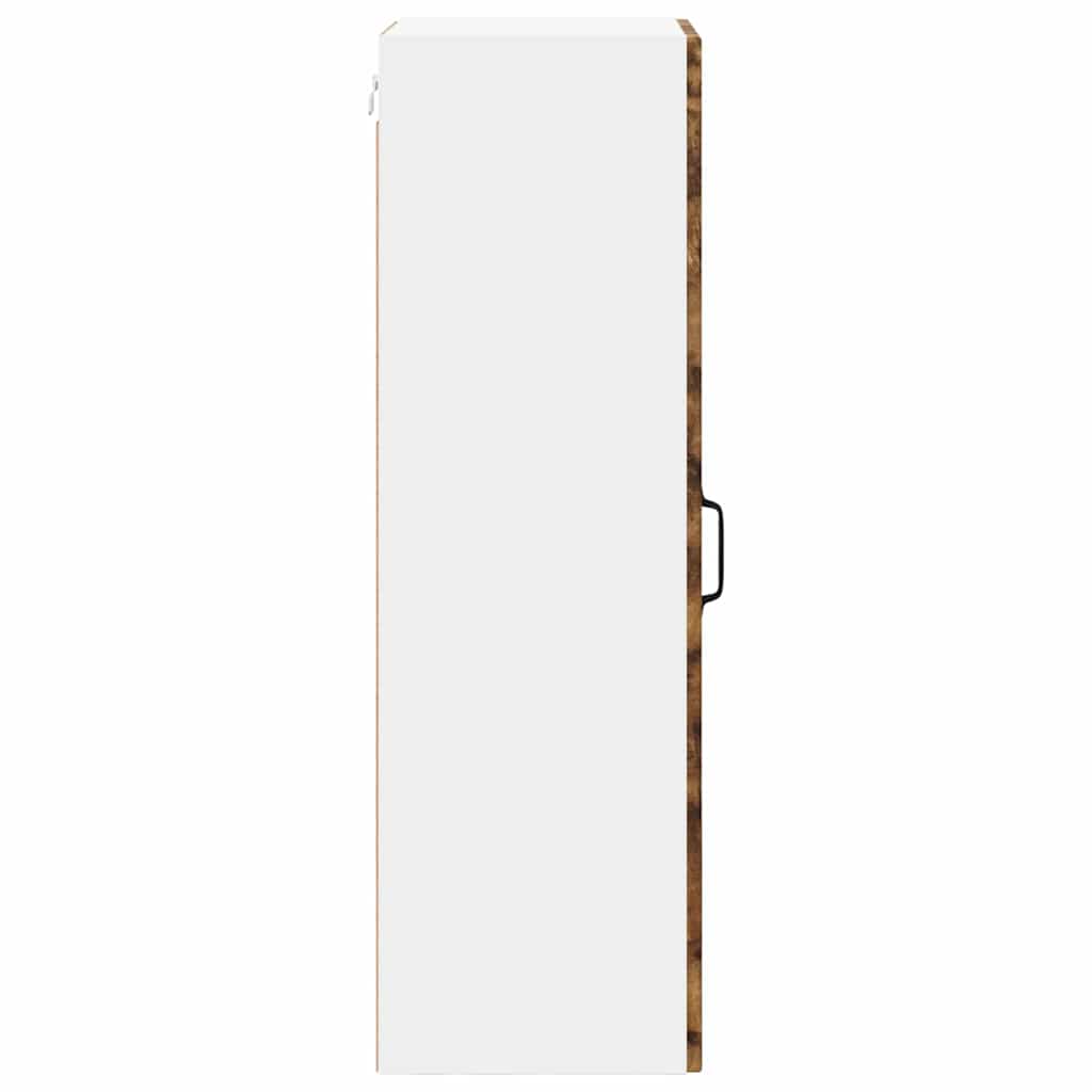 Küchenhängeschrank mit Regal Geräucherte Eiche 40 x 31 x 100 cm