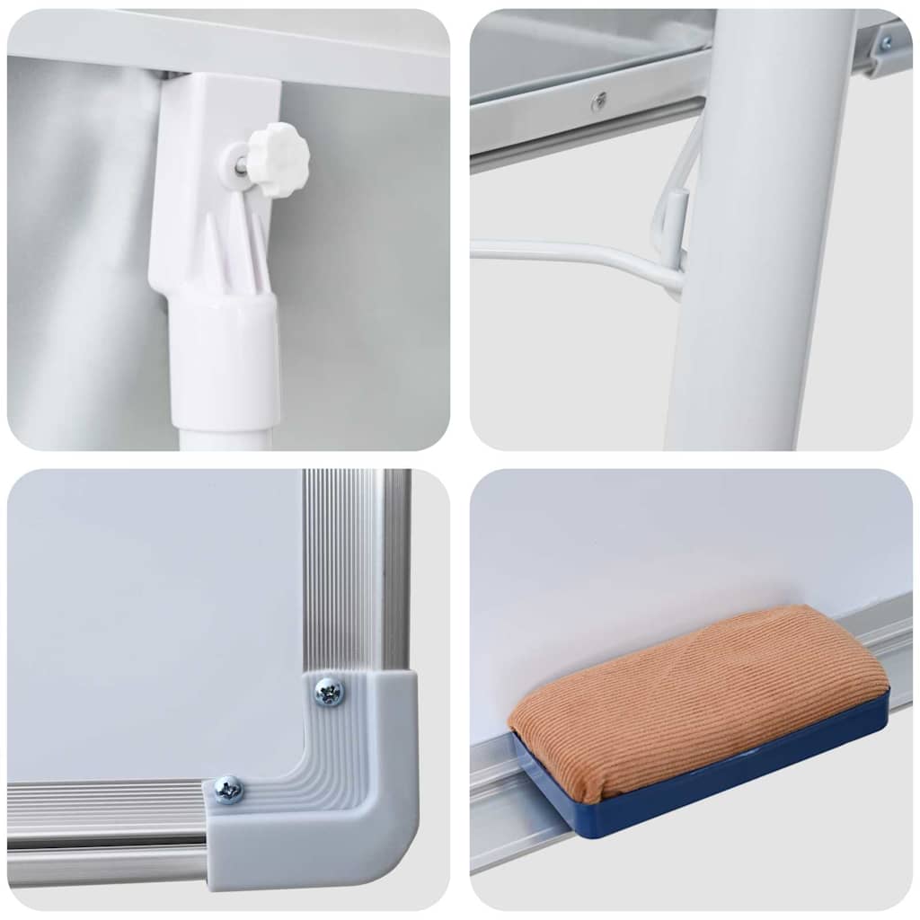 Magnetische Weißwandtafel Weiß und grau 62 x 62 x 195 cm EPS