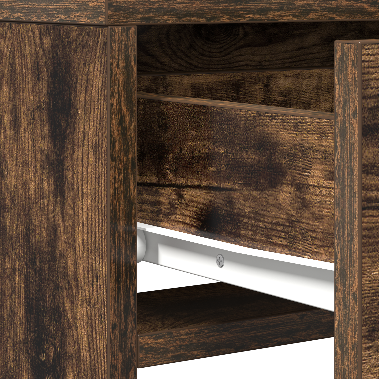 Schminktisch mit Speicher Braun 50 x 41 x 140 cm Holzwerkstoff