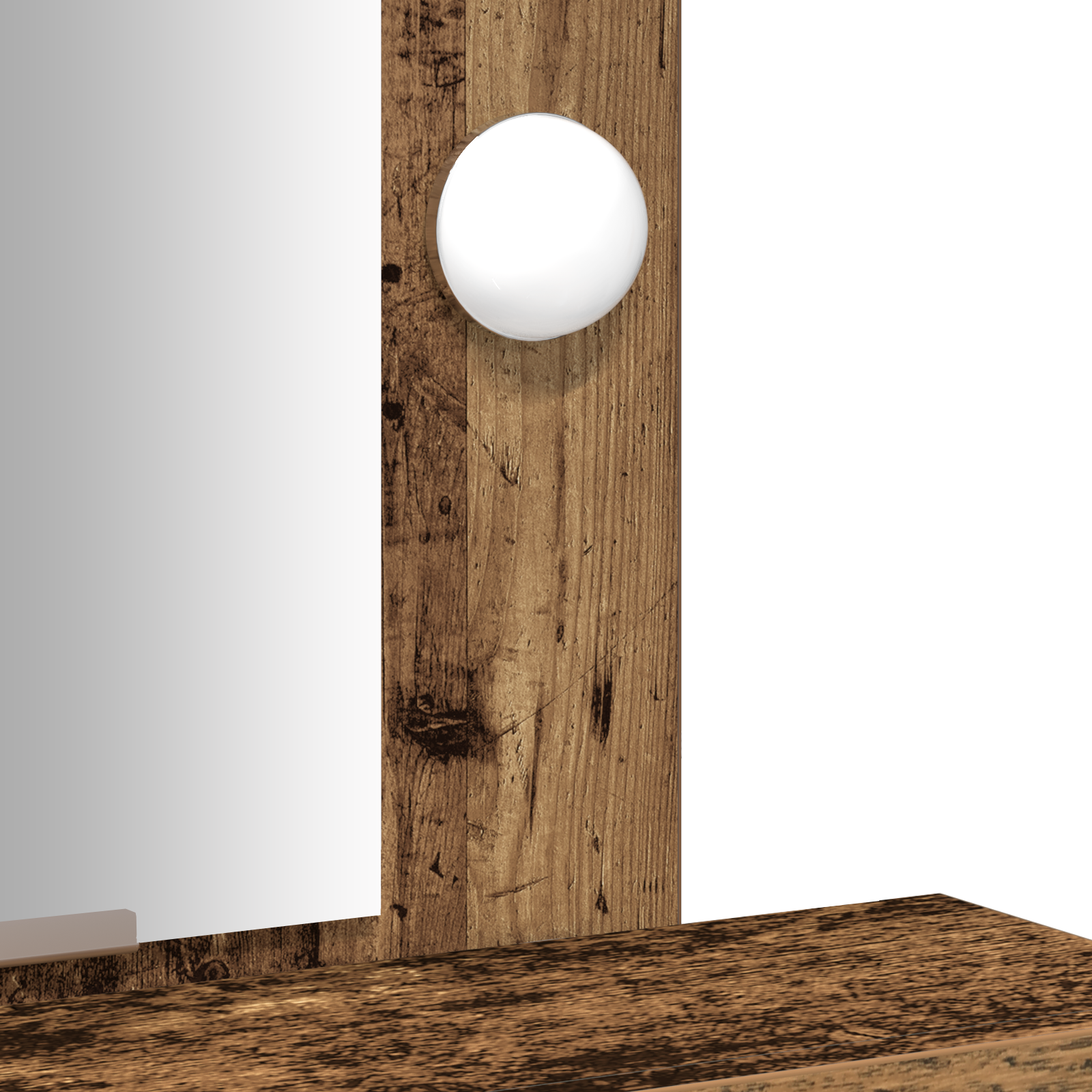 Schminktisch mit Speicher Braun 50 x 41 x 140 cm Holzwerkstoff