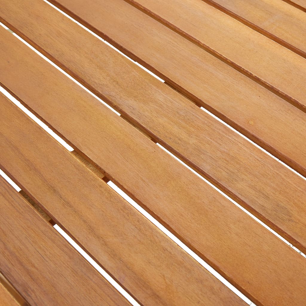 Gartentisch 140x80x74 cm Massivholz Akazie