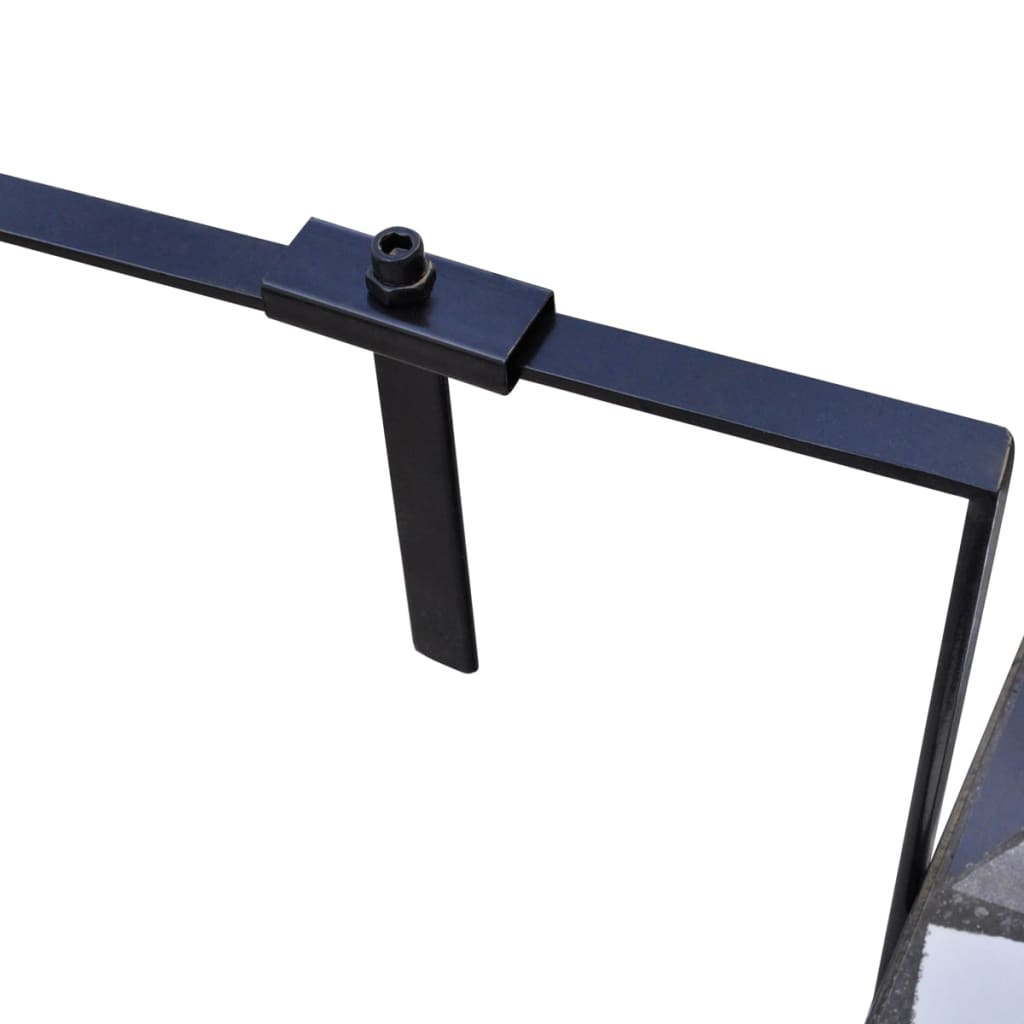 Balkonhängetisch Schwarz und Weiss Mosaik