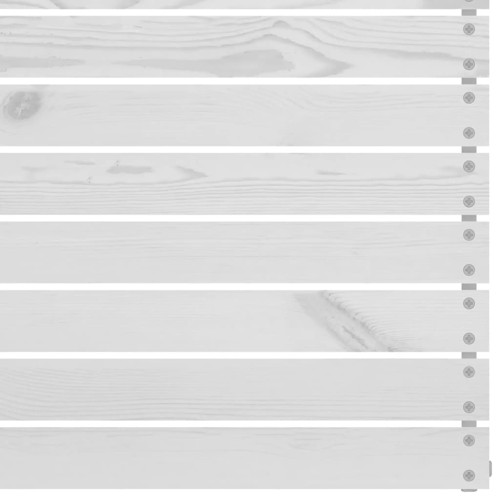 3-tlg. Garten-Lounge-Set Massivholz Kiefer Weiss