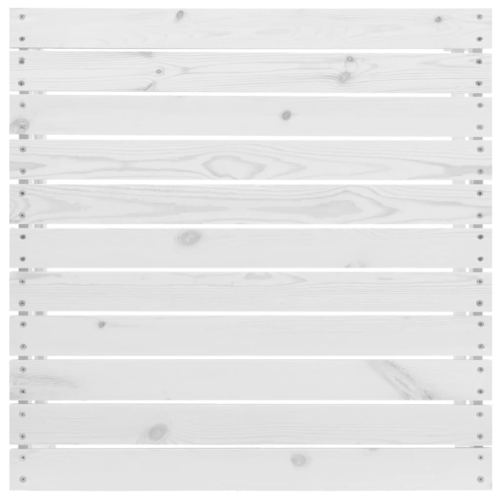 7-tlg. Garten-Lounge-Set Weiss Massivholz Kiefer