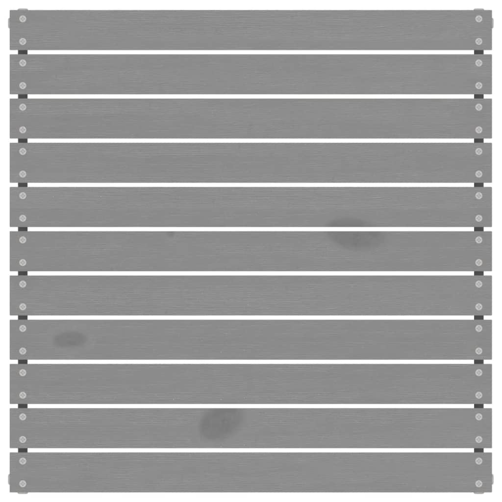 7-tlg. Garten-Lounge-Set Grau Massivholz Kiefer