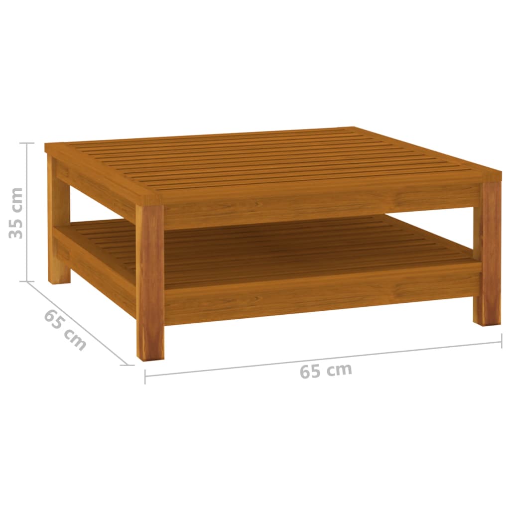 5-tlg. Garten-Lounge-Set mit Auflage Massivholz Akazie