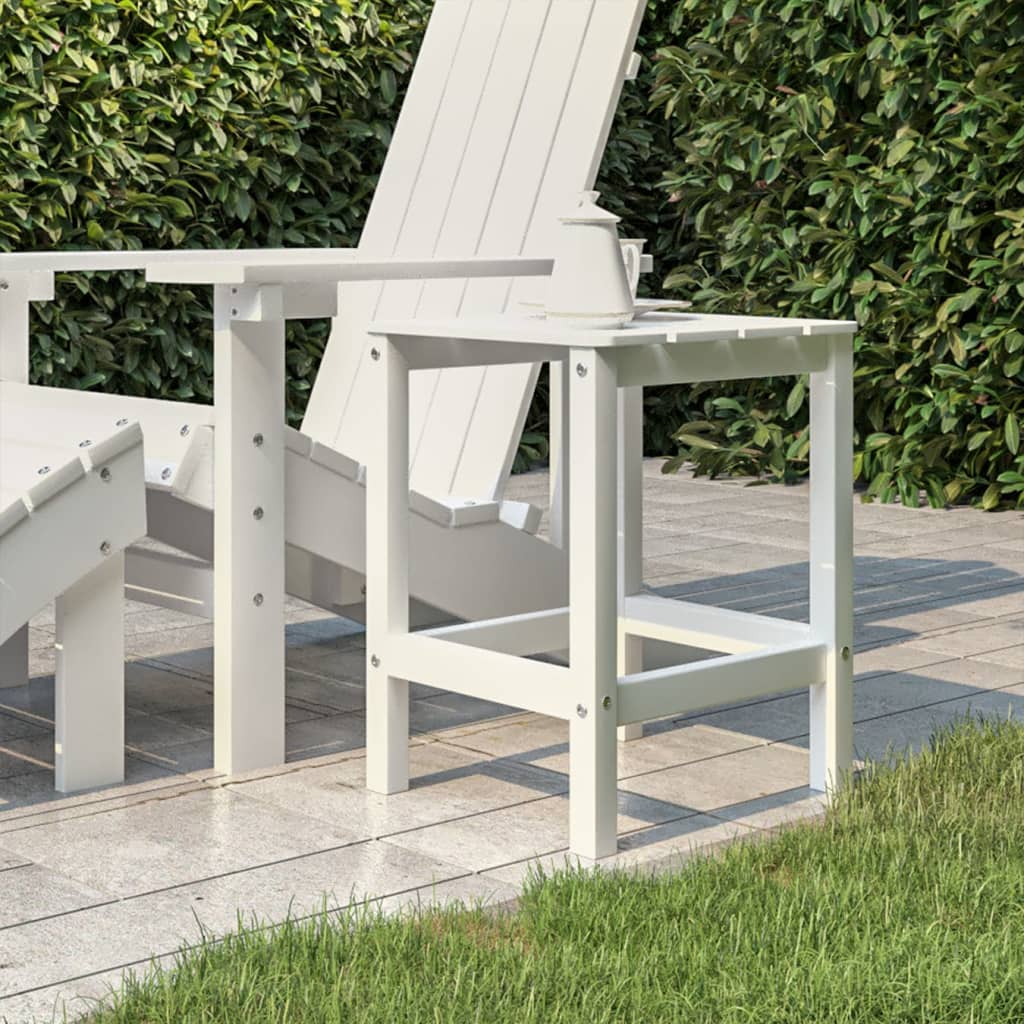 Adirondack-Gartentisch Weiss 38x38x46 cm HDPE