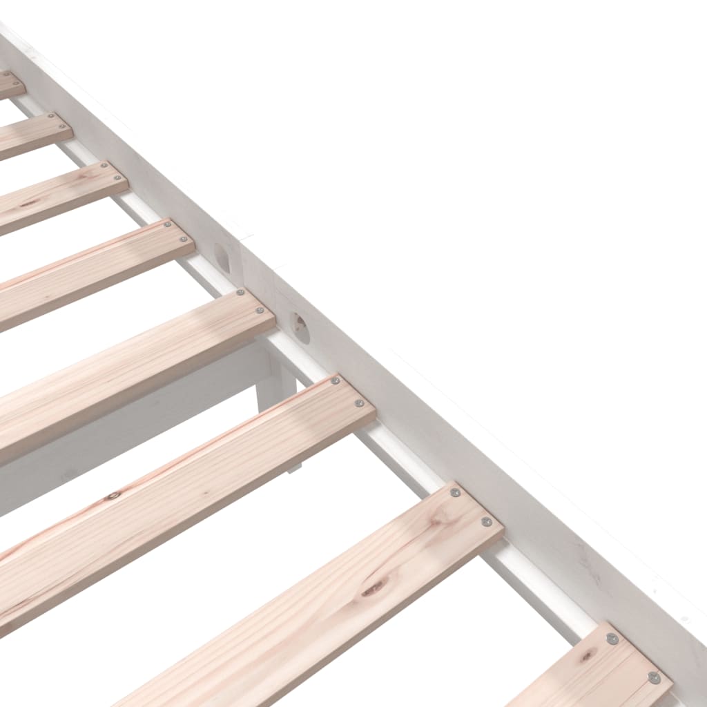 Massivholzbett Weiss 160x200 cm